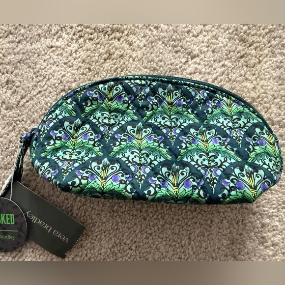 NWT Vera Bradley Wicked Cosmetic Bag - Bewitching Green - Picture 1 of 3